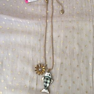 Betsey Johnson Fish Necklace